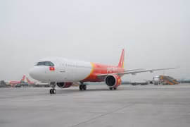 Hãng hàng không Vietjet vừa mở thêm hàng loạt các đường bay mới từ các thành phố Việt Nam tới Hàn Quốc. (Ảnh: CTV/Vietnam+)