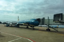 Máy bay của hãng hàng không Vietnam Airlines. (Ảnh: Việt Hùng/Vietnam+)