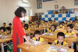 Bộ Giáo dục và Đào tạo đang lấy ý kiến về dự thảo Luật Nhà giáo. (Ảnh: TTXVN)
