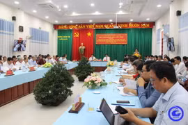 Một hội thảo khoa học cấp tỉnh của Đảng bộ tỉnh Tiền Giang. (Ảnh: Cổng Thông tin Điện tử tỉnh Tiền Giang)