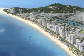 Phối cảnh quy hoạch Bãi Sau thành công viên. (Ảnh: Ủy ban Nhân dân thành phố Vũng Tàu)