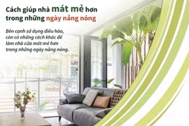 Cách giúp nhà mát mẻ hơn trong những ngày nắng nóng