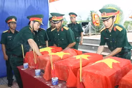 Nghệ An tổ chức an táng 31 hài cốt liệt sỹ hy sinh ở Lào