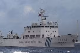 Tàu Trung Quốc gần khu vực quần đảo tranh chấp Senkaku/Điếu Ngư ngày 1/7. (Nguồn: Kyodo/TTXVN)