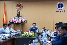 Hình ảnh cuộc họp trực tuyến. (Ảnh: Bộ Y tế)