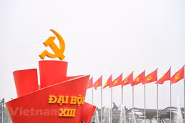 Đại hội Đảng lần thứ XIII có sự tham gia của 1.587 đại biểu, đại diện cho gần 5,2 triệu đảng viên. (Ảnh: PV/Vietnam+)