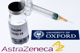 Hình ảnh mô phỏng vắcxin ngừa COVID-19 của AstraZeneca/Đại học Oxford. (Ảnh: AFP/TTXVN)