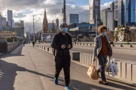 Thành phố Melbourne trong dịch COVID-19. (Ảnh: CTV)
