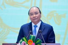 Thủ tướng Nguyễn Xuân Phúc phát biểu chỉ đạo. (Ảnh: Thống Nhất/TTXVN)