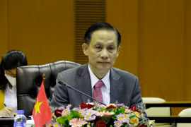 Thứ trưởng Bộ Ngoại giao Lê Hoài Trung. (Ảnh: Phạm Kiên/TTXVN)