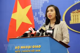 Người phát ngôn Bộ Ngoại giao Lê Thị Thu Hằng. (Ảnh: Lâm Khánh/TTXVN)