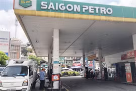 Cửa hàng kinh doanh xăng dầu Saigon Petro trên đường Lý Thái Tổ, quận 10, Thành phố Hồ Chí Minh. (Nguồn: TTXVN)