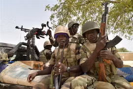Binh sỹ tuần tra tại Bosso, Niger. (Nguồn: AFP/TTXVN)