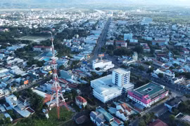 Một góc thành phố Kon Tum - trung tâm chính trị, kinh tế của tỉnh Kon Tum.