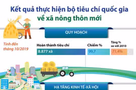 Kết quả thực hiện bộ tiêu chí quốc gia về xã nông thôn mới