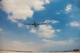 Một máy bay không người lái của Iran trong buổi tập. (Nguồn: The Iran Project)