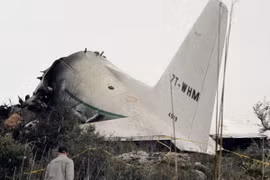 Hiện trường vụ tai nạn máy bay ở Algeria. (Nguồn: Kenya Broadcasting Corporation)