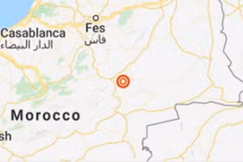 Vị trí tâm chấn động đất. (Nguồn: Earthquake uscg)
