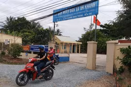 Trụ sở Ủy ban nhân dân xã An Khánh, huyện Châu Thành, tỉnh Bến Tre - nơi ông Vũ công tác.