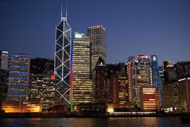 Hong Kong (Trung Quốc) về đêm. (Nguồn: Sparkle)