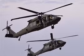 Trực thăng Black Hawk của quân đội Mỹ. (Ảnh minh họa: AFP/TTXVN)