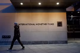 Trụ sở Quỹ tiền tệ quốc tế (IMF) tại Washington, D.C. (Mỹ). (Ảnh: AFP/TTXVN)