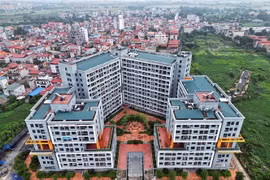 Một dự án nhà ở xã hội ở huyện Đông Anh (Hà Nội), gồm hơn 1.500 căn hộ để bán, cho thuê và thuê mua. (Ảnh: Tuấn Anh/TTXVN)