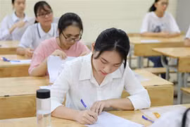 Hà Nội sẽ tuyển khoảng 72.000 học sinh vào lớp 10 các trường trung học phổ thông công lập. (Ảnh: Thanh Tùng/TTXVN)