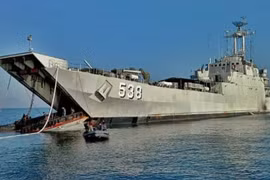 Tàu chiến KRI Teluk Hading-538 của Hải quân Indonesia. (Nguồn: Baird Maritime)
