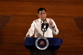 Tổng thống Philippines Rodrigo Duterte. (Nguồn: THX/TTXVN)
