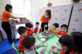 Ninh Bình đã sẵn sàng cho việc mở cửa trở lại cấp học mầm non. (Ảnh: Thanh Tùng/TTXVN)