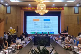 Hội thảo khoa học quốc gia với chủ đề: “Thúc đẩy tăng trưởng xanh hướng tới phát triển bền vững: Kết nối tầm nhìn quốc gia với hành động của địa phương và doanh nghiệp,” ngày 24/9. (Ảnh: Vietnam+)