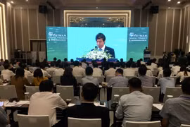 Hội thảo“Thúc đẩy Chuyển đổi số và Hiện đại hóa toàn diện ngành Tài chính,” ngày 17/11. (Ảnh: Vietnam+)