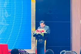 Bộ trưởng Bộ Kế hoạch và Đầu tư Nguyễn Chí Dũng phát biểu tại tại Hội nghị công bố quy hoạch và xúc tiến đầu tư vùng đồng bằng sông Cửu Long thời kỳ 2021-2030, ngày 21/6. (Ảnh: Vietnam+) 