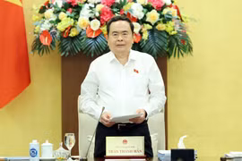 Chủ tịch Quốc hội Trần Thanh Mẫn phát biểu khai mạc. (Ảnh: Thống Nhất/TTXVN)
