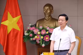 Phó Thủ tướng Trần Hồng Hà phát biểu chỉ đạo cuộc họp. (Ảnh: Văn Điệp/TTXVN)