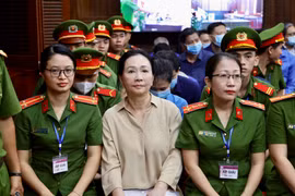 Bị cáo Trương Mỹ Lan tại phiên tòa (ngày 6/3). (Ảnh: Thanh Vũ/TTXVN)