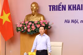 Phó Thủ tướng Trần Hồng Hà chủ trì Hội nghị triển khai công tác năm 2024 của Ủy ban Quốc gia về chấm dứt bệnh lao. (Ảnh: Văn Điệp/TTXVN)