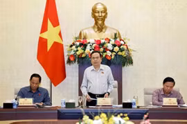 Chủ tịch Quốc hội Trần Thanh Mẫn phát biểu. (Ảnh: Doãn Tấn/TTXVN)