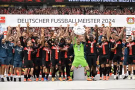 Bayer Leverkusen lần đầu giành chức vô địch Bundesliga. (Nguồn: Getty Images)
