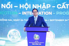 Thủ tướng Phạm Minh Chính phát biểu chỉ đạo. (Ảnh: Dương Giang/TTXVN)