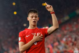Arda Guler ăn mừng sau khi lập siêu phẩm. (Nguồn: Getty Images)