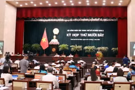 Quang cảnh phiên khai mạc Kỳ họp thứ 17, Hội đồng Nhân dân Thành phố Hồ Chí Minh khóa X. (Ảnh: Xuân Khu/TTXVN)