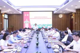 Quang cảnh buổi làm việc. (Ảnh: Phương Hoa/TTXVN)
