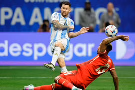 Messi lập kỷ lục trong ngày Argentina đánh bại Canada tại Copa America. (Nguồn: Getty Images)