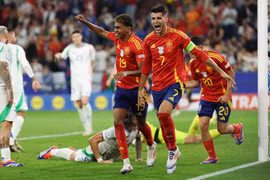 Đội tuyển Tây Ban Nha sớm giành quyền vào vòng 1/8 EURO 2024. (Nguồn: Getty Images)
