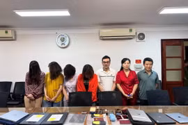 Các đối tượng trong vụ việc. (Nguồn: Công an thành phố Hà Nội)