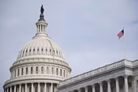 Tòa nhà Quốc hội Mỹ ở Washington, DC. (Ảnh: THX/TTXVN)