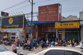 Hiện trường vụ án. (Ảnh: TTXVN phát)