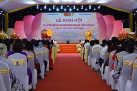 Toàn cảnh buổi lễ. (Nguồn: Báo Quảng Bình)